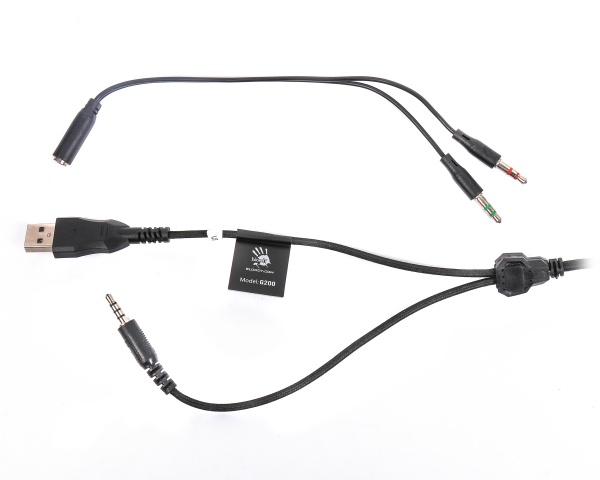 Навушники BLOODY black/red (G200 Bloody (Black+Red)) 