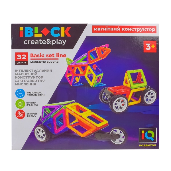 Конструктор магнитный Iblock PL-921-259