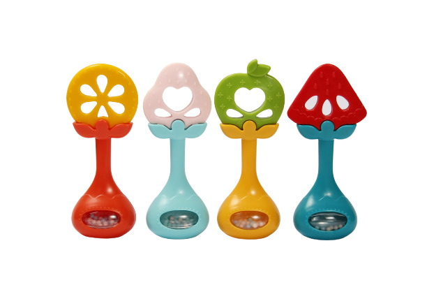 Іграшка-брязкальце Lindo з прорізувачем для зубів Б 388