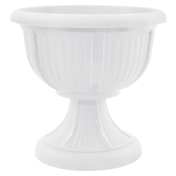 Горшок Леон UP11404W с подставкой 21 белый