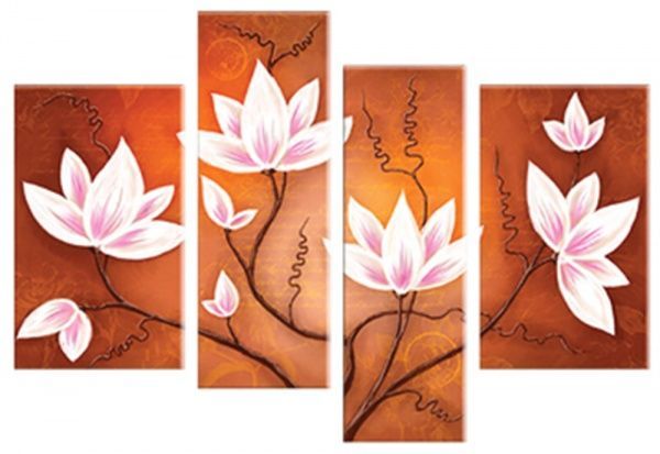 Картина модульная Цветы 519 118x75 см 