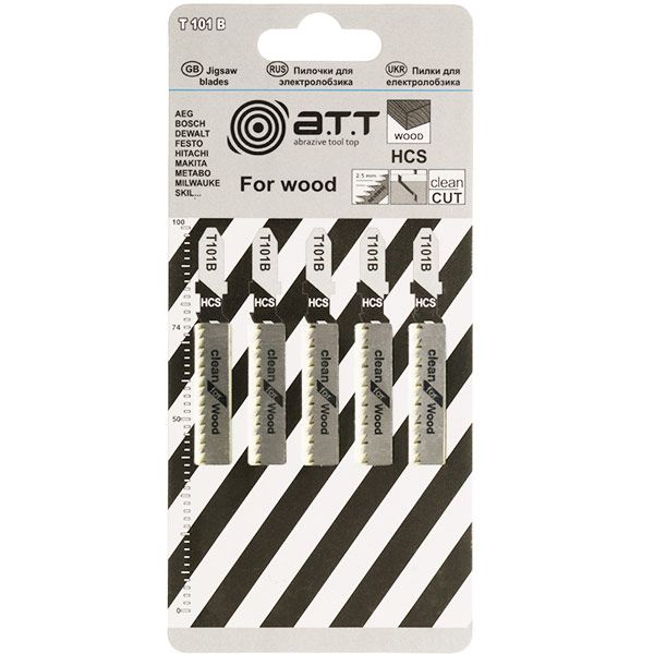 Пилка для електролобзика A.T.T. T101B 5 шт. 885003