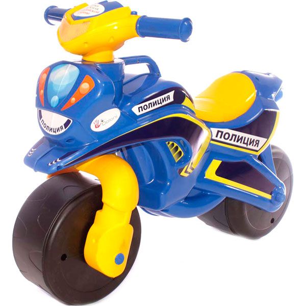 Чудомобиль Doloni Мотобайк синий с желтым 0139/57
