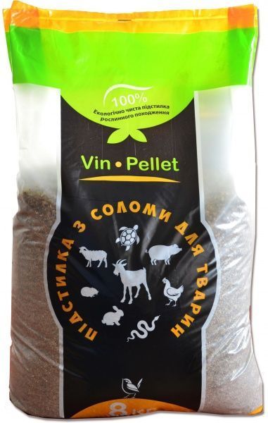 Подстилка для грызунов Vin•Pellet из соломы 8 кг (408W3.P00)