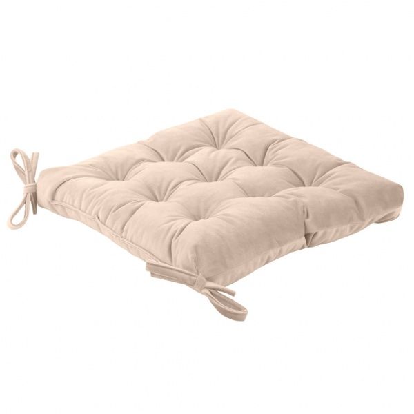Подушка на стул Velour 40х40 см бежевый Decora textile