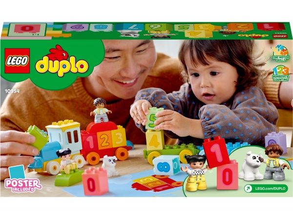 Конструктор LEGO DUPLO Поезд с цифрами — учимся считать 10954
