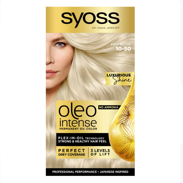Краска Syoss Oleo Intense 10-50 дымчатый блонд 115 мл