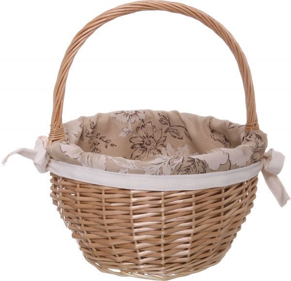 Корзина плетеная с текстилем 28/22х18/35 см Easter 16-3B-2 