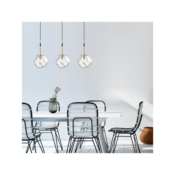 Світильник підвісний Zuma Line Rock 3x28 Вт G9 чорний 