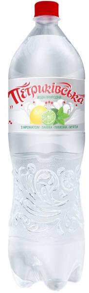 Вода Петриківська с ароматом лайма, лимона и мяты негазированная 1,5 л 