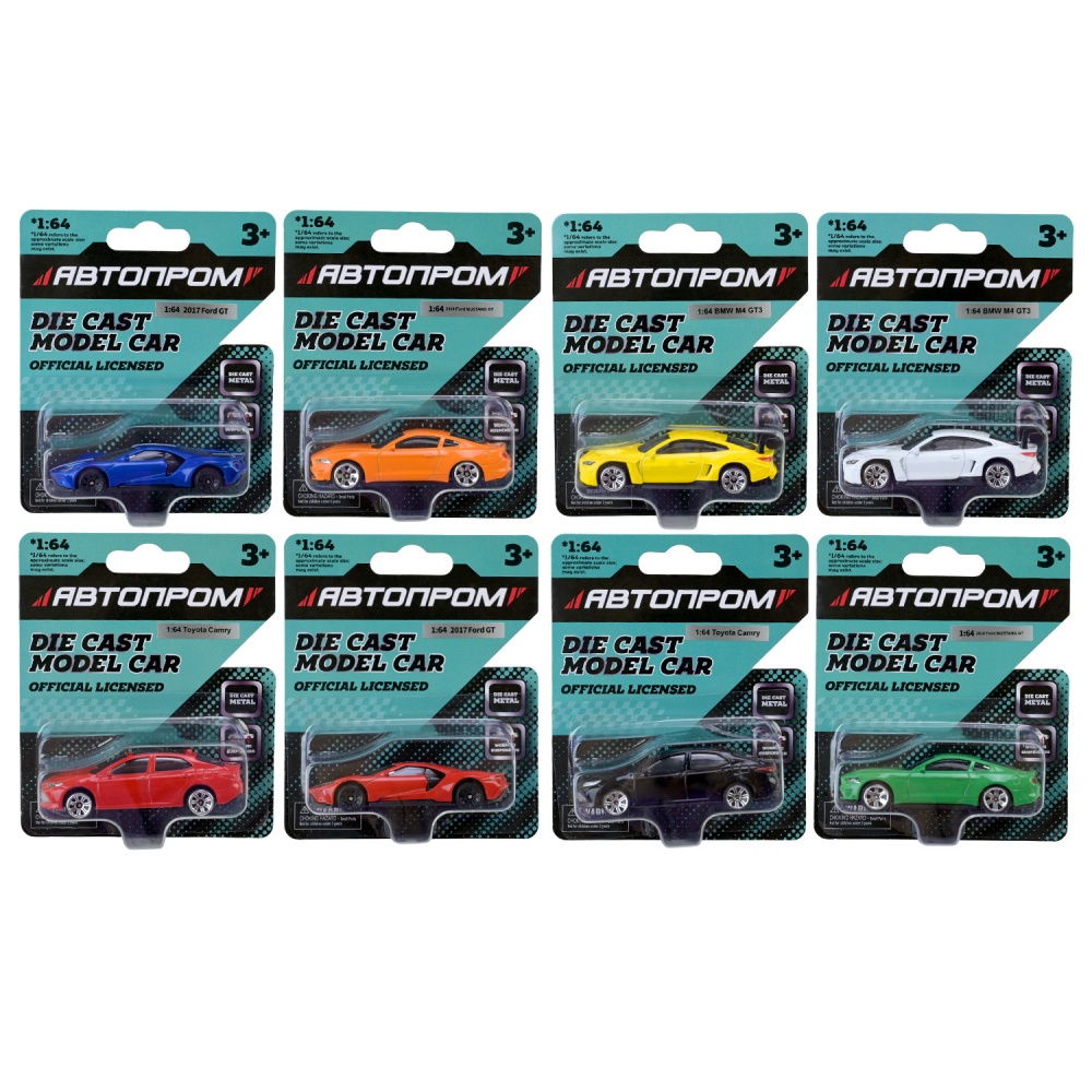 Автомодель Автопром 1:64 микс моделей AP6405