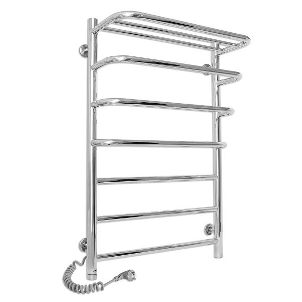 Полотенцесушитель электрический Evro-Termo Шарм П7 500х800 с полкой Левое подключение