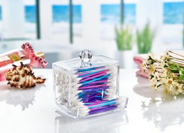 Органайзер BoxUp цилиндр средний 8,8x10,5x6 см пластик прозрачный FT-004 