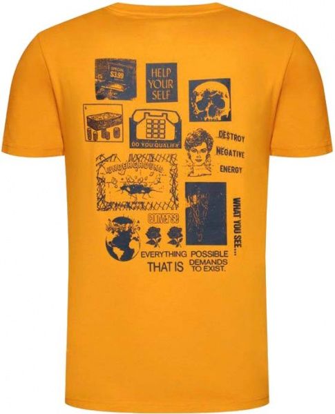 Футболка Converse HIGH DEMAND COLLAGE SS TEE YELLOW 10019934-805 S жовтий