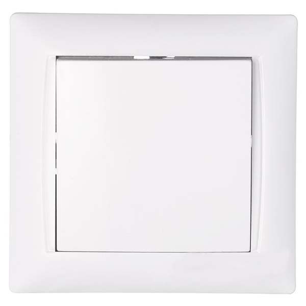 Вимикач одинарний Титан білий