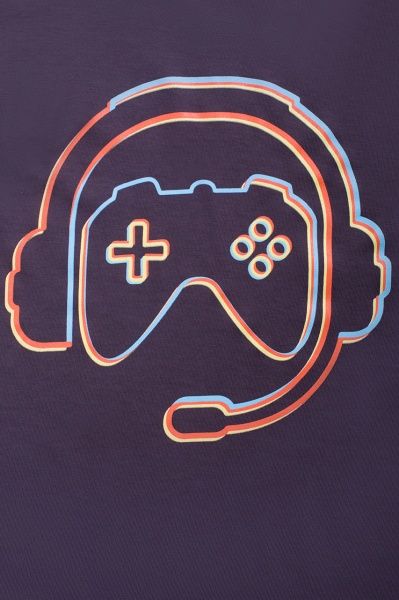 Футболка для хлопчиків Luna Kids Play station р.128 сірий 