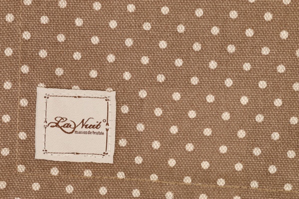 Салфетка La Nuit Lucy горошек 40x40 см бежевый 