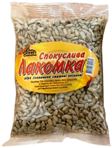 Насіння соняшника ТМ Лакомка Смажені очищені 170 г 4820224394572