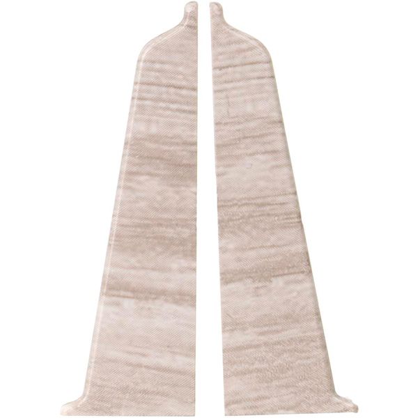 Комплект заглушек King Floor 70 1 левая + 1 правая дуб белый 