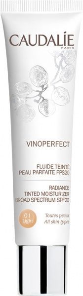 Флюид Caudalie Vinoperfect увлажняющий с тонирующим эффектом 01 light 40 мл