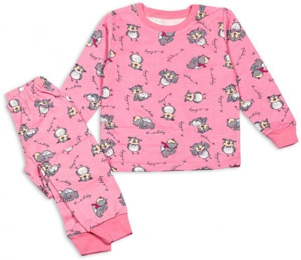 Пижама детская Фламінго сова р.128 рожевий 329-310-4 