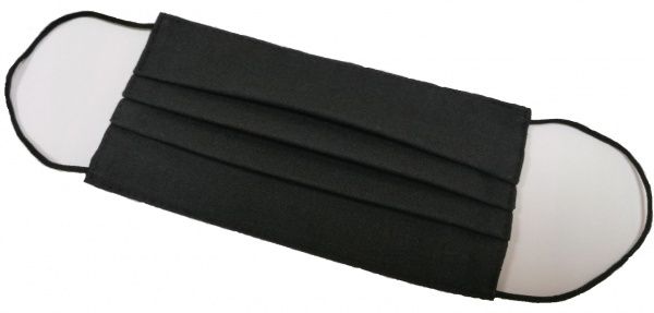 Маска захисна багаторазова чорна 16х9 см 1 шт.