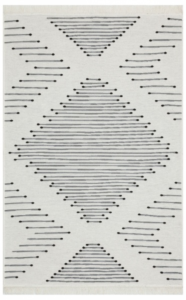 Ковер Ekohali Arya AR 15 Black 160x230 см двусторонний 