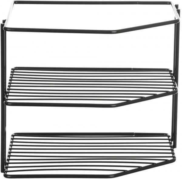 Полиця кутова 198x232x238 мм чорний