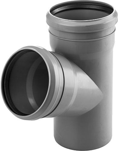 Тройник канализационный Wavin Ekoplastik DN110/ 110 67°