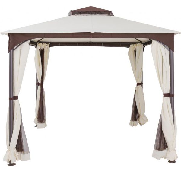 Садовый павильон DU120 coffee 3х3 м