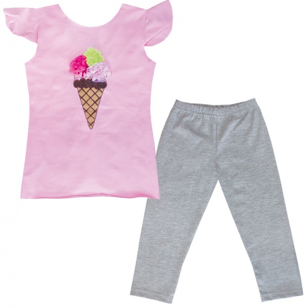 Комплект для девочек Габби р.116 серый KS-19-16-1 