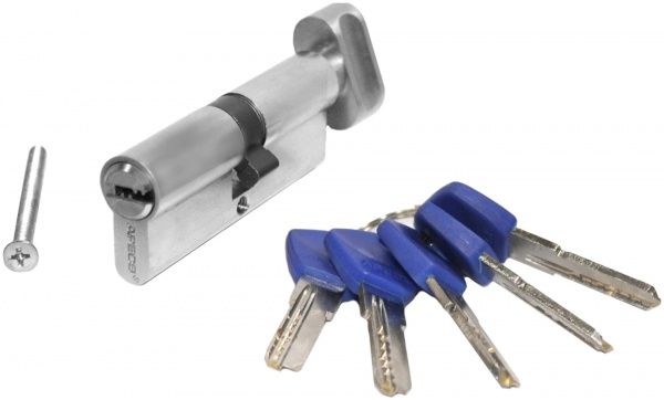 Циліндр Apecs EC-60-C-NI (CIS) 30x30 ключ-вороток 60 мм хром 5 шт