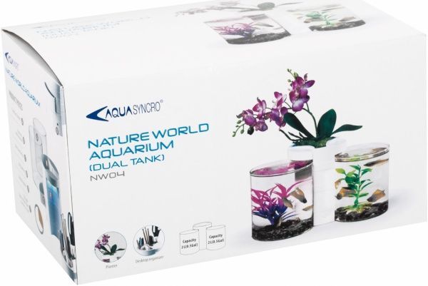 Аквариум Resun NW-04 двойной D14 см 4 л