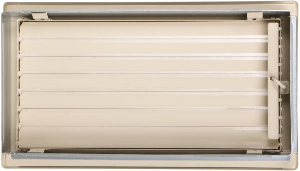 Решітка камінна з жалюзі 4FIRE 17х30 кремова