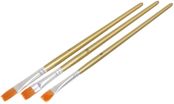 Набор кистей плоских 3 шт. 