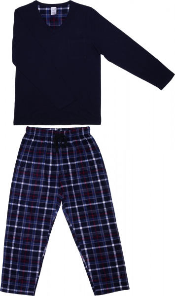 Костюм домашний мужской La Nuit Basic Check р. L синий 