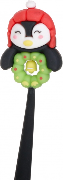 Ручка гелевая Друзья Санты черный 