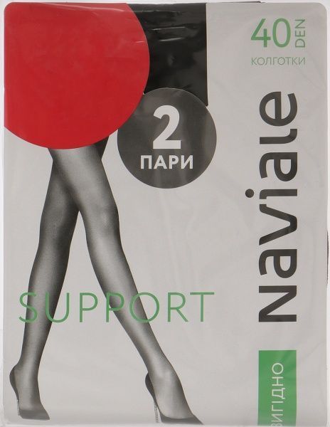 Колготки NAVIALE 1003 SUPPORT 2 пари 40 den nero р. 3 черный 