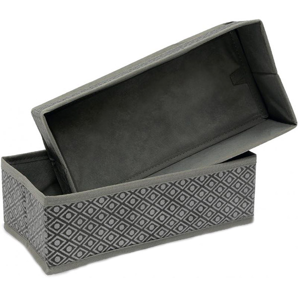 Набір органайзерів Vivendi Silver 90х290х140 мм сірий із чорним 