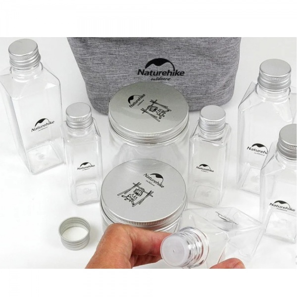 Набор емкостей Naturehike для специй BBQ L NH19T002-P grey