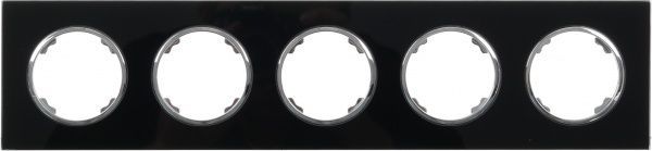 Рамка HausMark Bela 5-на горизонтальная черный SNG-FRG,RD20G5-BK