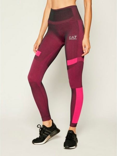 Лосины EA7 TJU8Z-3HTP75-1554 S малиновый