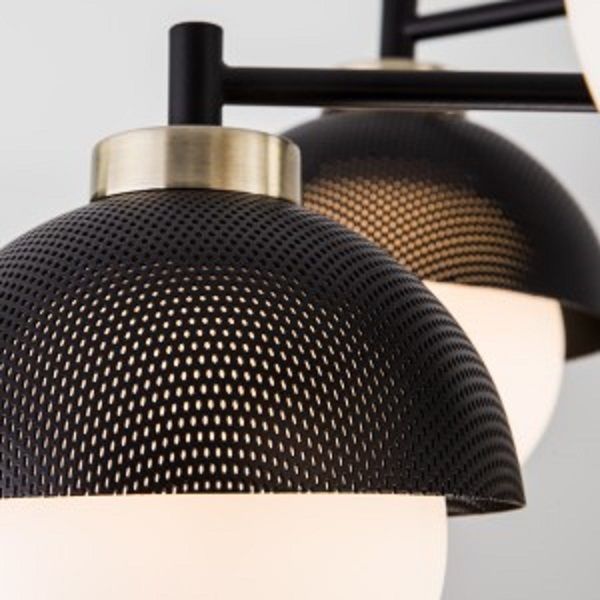 Люстра стельова Strotskis Nocciola 6x60 Вт E27 чорний 70106/6 