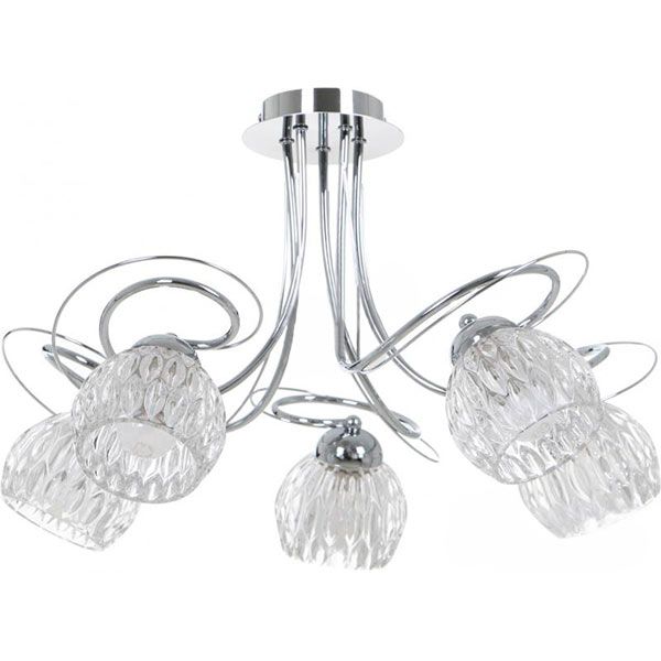 Люстра Accento Lighting Marseille ALPL-PL39206-5 5x40 Вт E14 хром