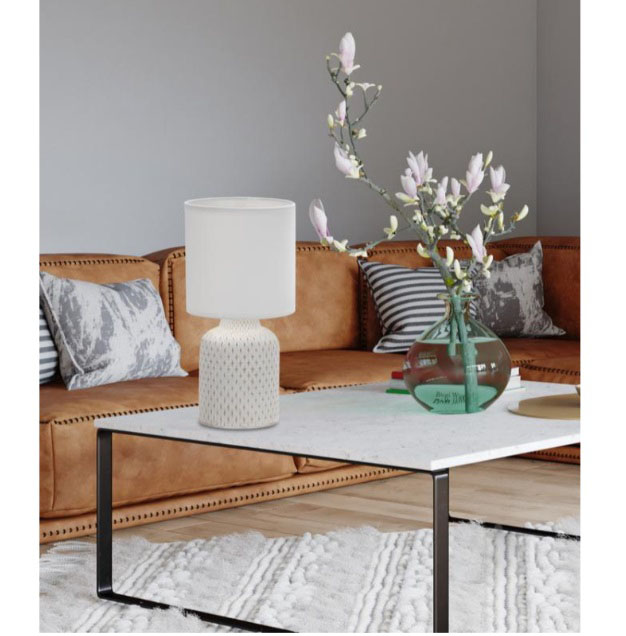 Настольная лампа декоративная Candellux INER 1x40 Вт E14 белый 41-79848