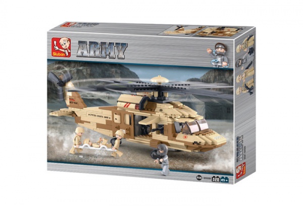 Конструктор Sluban M38-B0509 Армия: вертолет военный