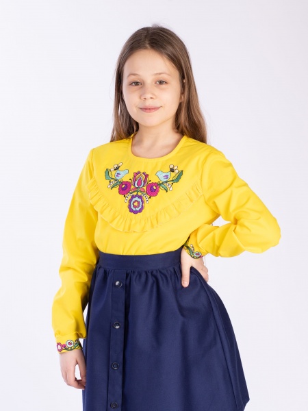 Вишиванка дитяча Едельвіка 287-22/00 р.140 жовтий 