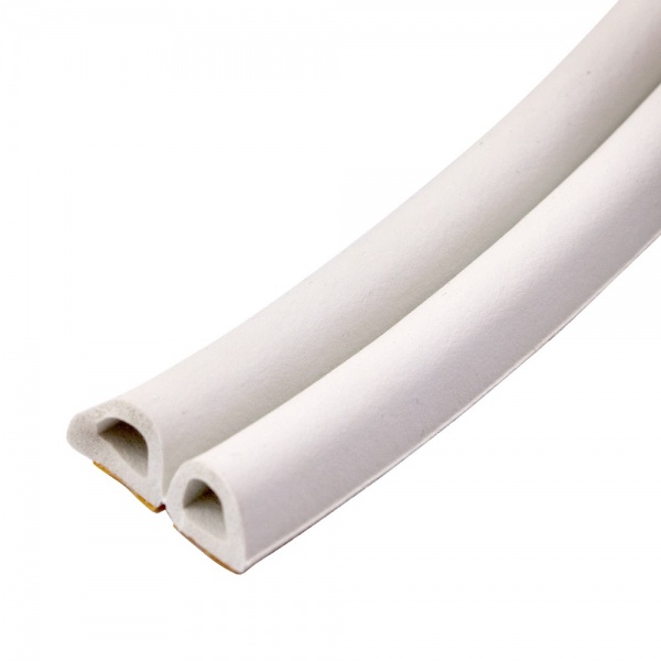 Уплотнитель самоклеющийся D-образный Comit белый