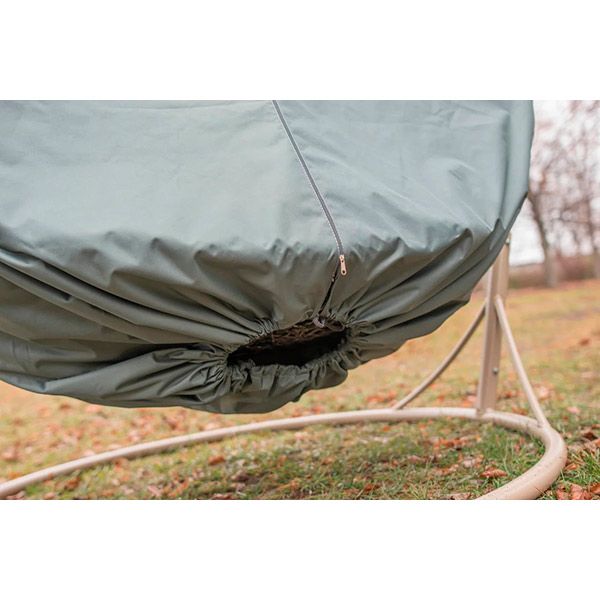 Чехол на кресло-кокон серый двухместный