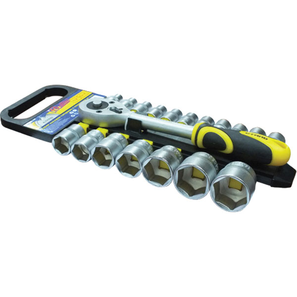 Набір торцевих голівок з тріскачкою Сталь AT-1219